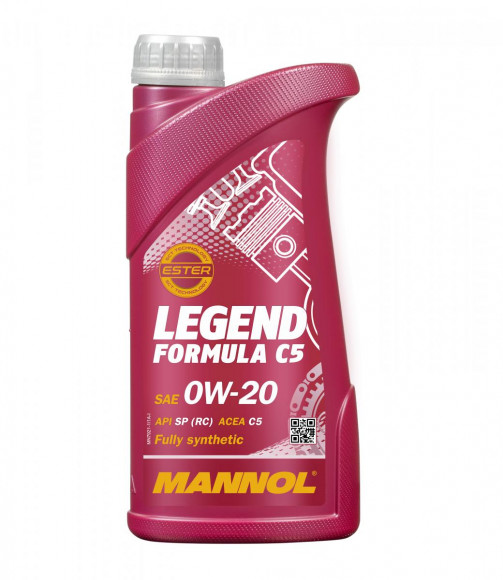 Mannol motorno olje Legend Formula C5, 0W-20, 1 l