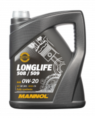 Mannol motorno olje Longlife 508/509, 0W-20, 5 l Mannol motorno olje Longlife 508/509, 0W-20, 5 l