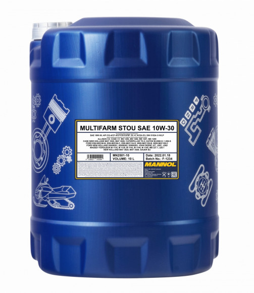 Mannol Multifarm STOU 10W-30, olje za traktor, 10 l