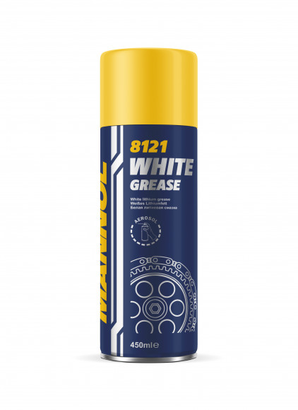 Mannol White Grease bela litijeva mast v spreju, 450 ml