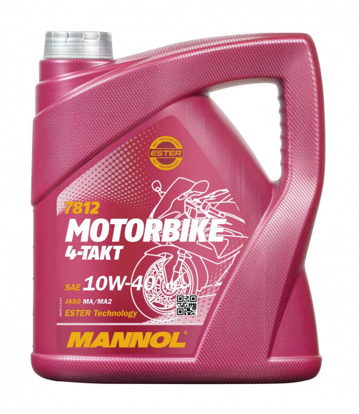 Mannol motorno olje 4-Takt Motorbike 10W-40, 4 l (MN7812-4)